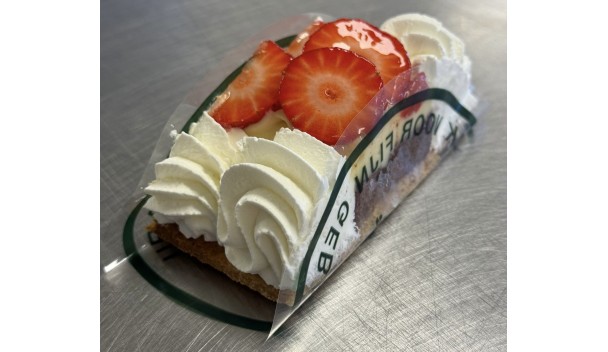 Aardbei tompouce