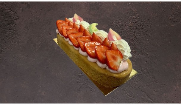 Aardbeienslof met verse aardbeien