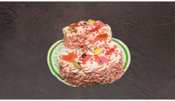 Cijfer slagroomtaart